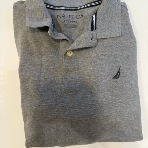 Bundle of 4 Youth Large Polo Shirts. Nautica, Ralph Lauren, UA & Cat & Jack - Picture 10 of 10